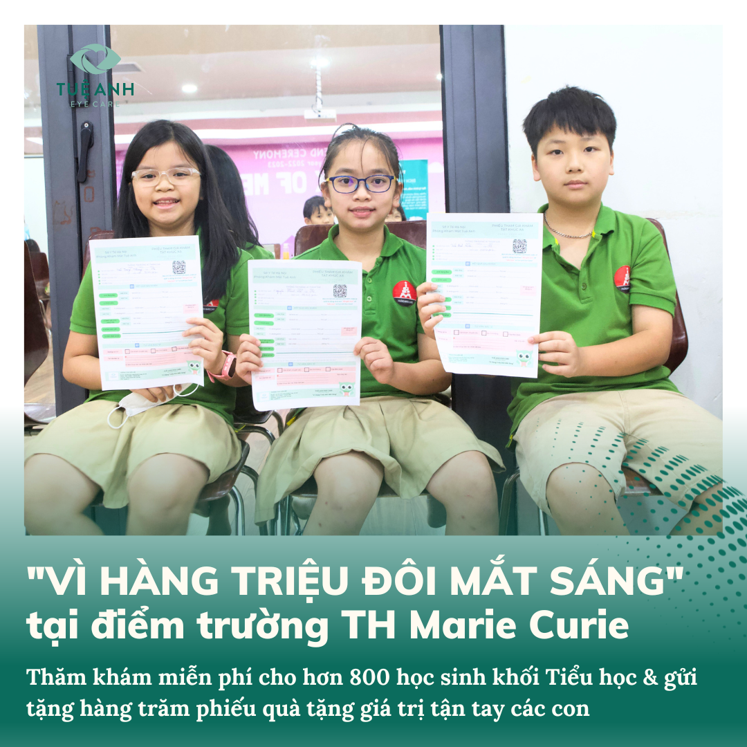 THĂM KHÁM MIỄN PHÍ HƠN 800 HỌC SINH MARIE CURIE