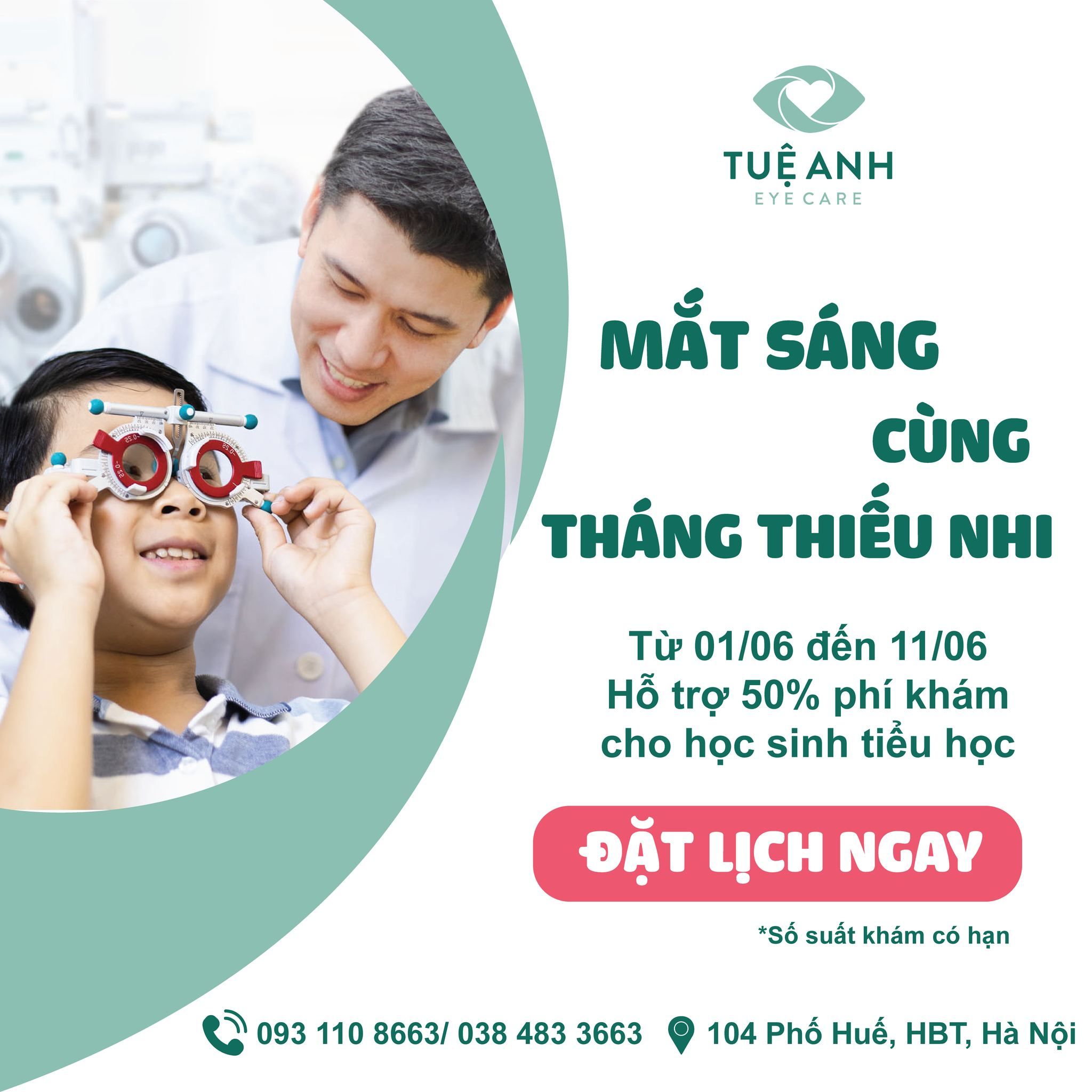 HỖ TRỢ 50% PHÍ KHÁM MỪNG THÁNG THIẾU NHI