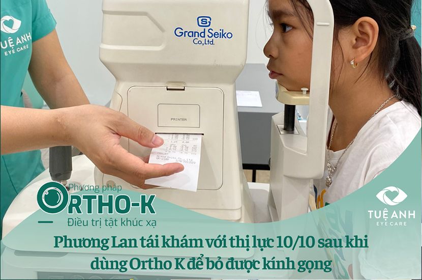 MẸ QUYẾT TÂM DÙNG ORTHO K GIÚP CON TRỊ CẬN THỊ