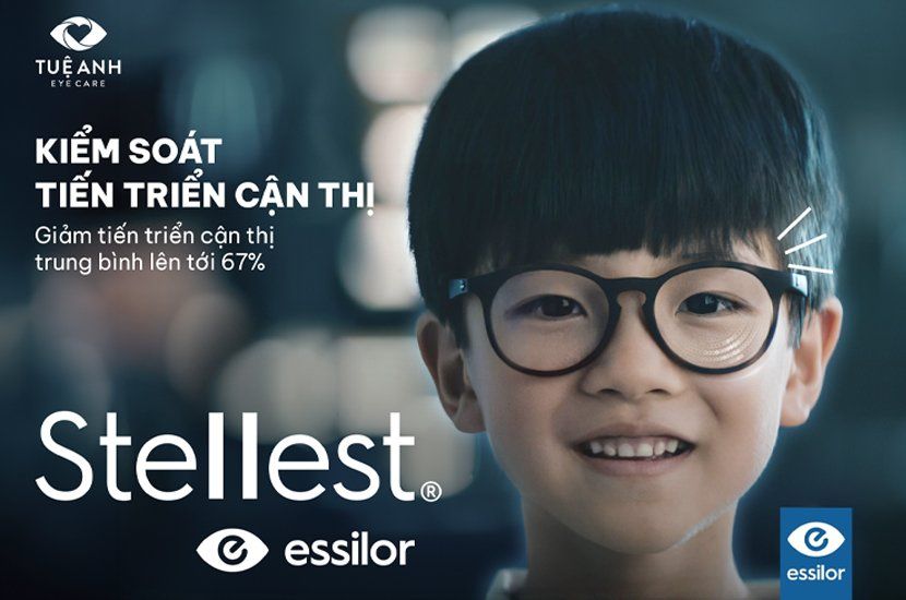 Essilor Stellest - Tròng kính kiểm soát cận thị công nghệ mới nhất 2024 