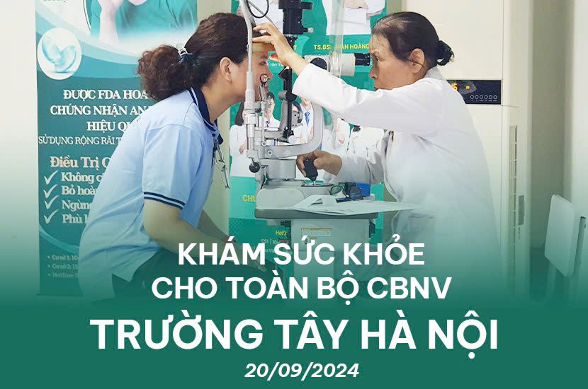 Khám sức khoẻ cho toàn bộ CBNV Trường Tây Hà Nội (WHS)