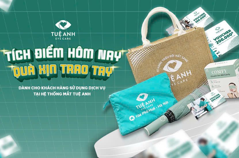 THÔNG BÁO PHÁT HÀNH THẺ TÍCH ĐIỂM TUỆ ANH EYE CARE