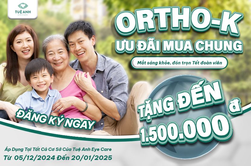 Ưu đãi mua chung Ortho-K - Mắt sáng khỏe, đón trọn Tết đoàn viên.