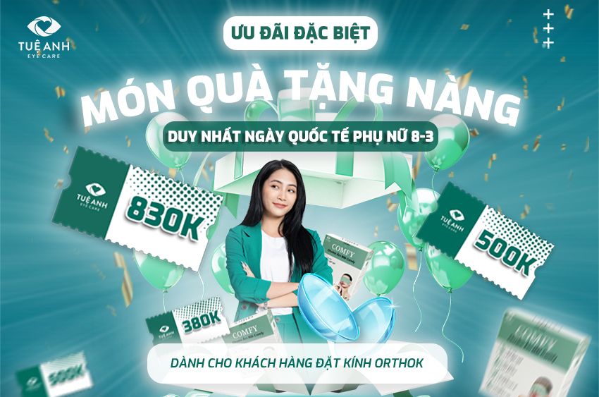 Ưu đãi dành cho khách đặt kính OrthoK nhân dịp quốc tế phụ nữ