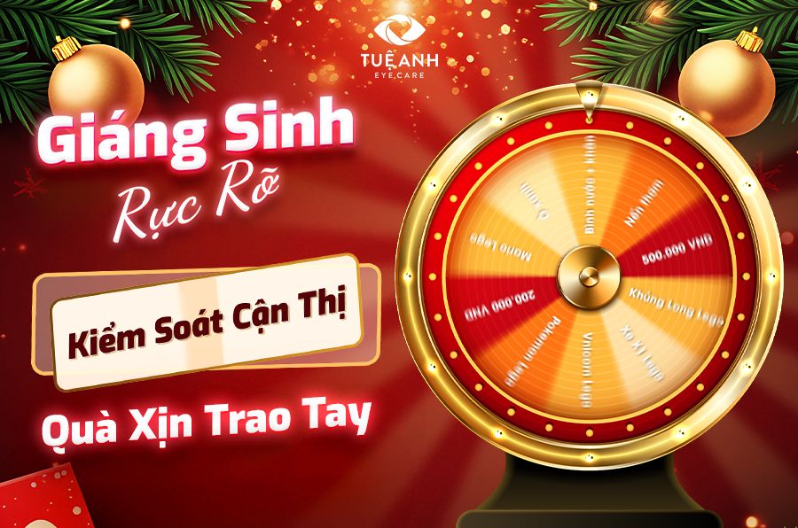 Chương trình ưu đãi Noel 2025: Hoàn tiền đến 500.000đ khi kiểm soát cận thị cho trẻ tại Phòng khám Mắt Tuệ Anh