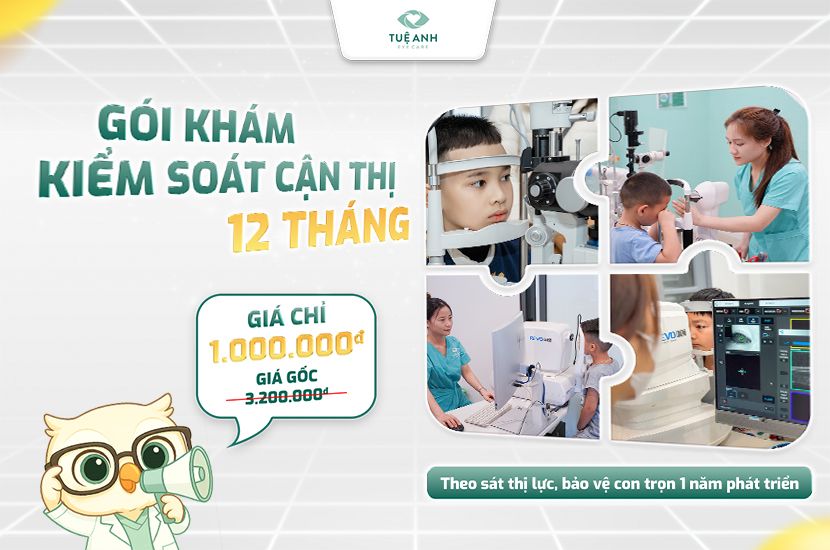 Gói kiểm soát cận thị 12 tháng chỉ với 1.000.000Đ: Bảo vệ đôi mắt con trọn 365 ngày