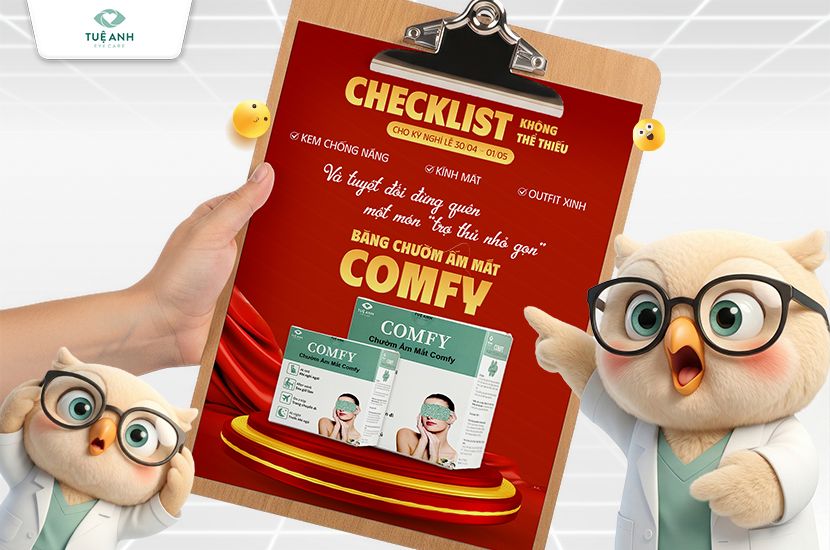 Băng chườm ấm mắt Comfy - Bí kíp không thể thiếu cho kỳ nghỉ Lễ 30/4 -1/5