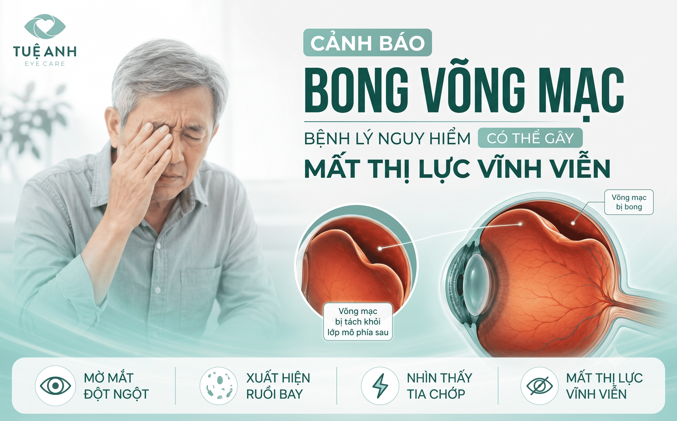 Bong võng mạc: Bệnh lý nguy hiểm có thể gây mất thị lực vĩnh viễn 