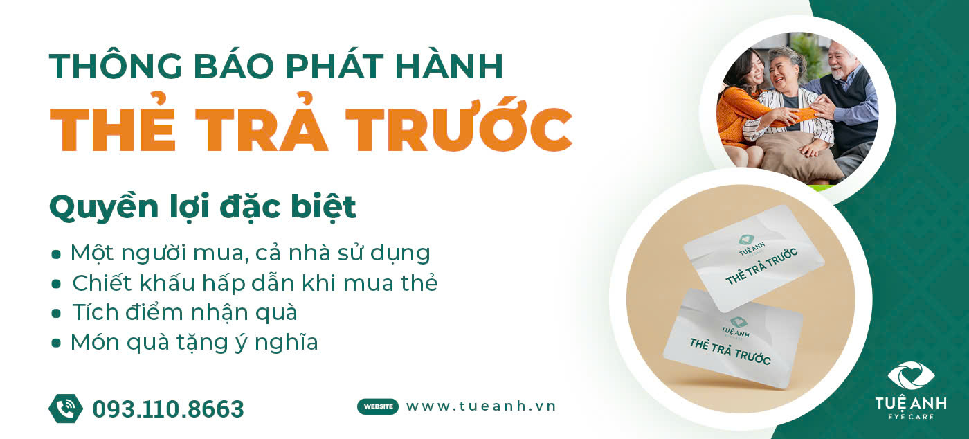 thẻ trả trước tuệ anh eye care