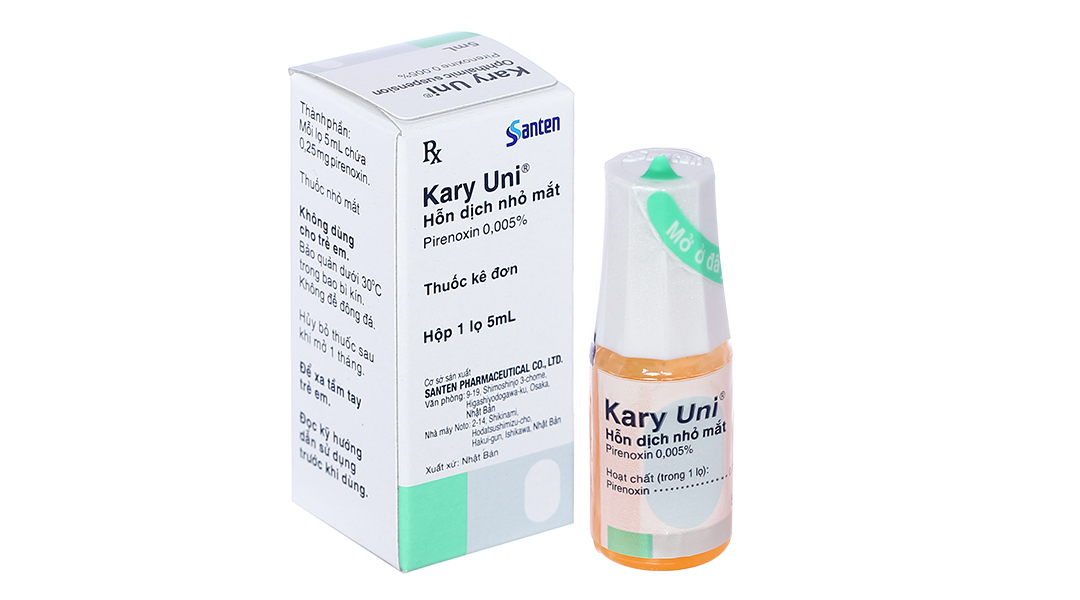 Ổn định chức năng của thủy tinh thể là một trong những công dụng của thuốc nhỏ mắt trị cườm khô Kary Uni