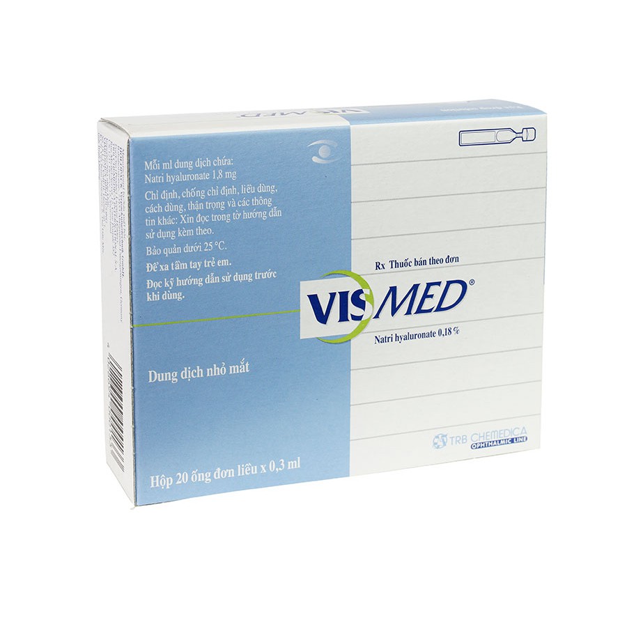 Thuốc nhỏ mắt VISMED hỗ trợ điều trị khô mắt